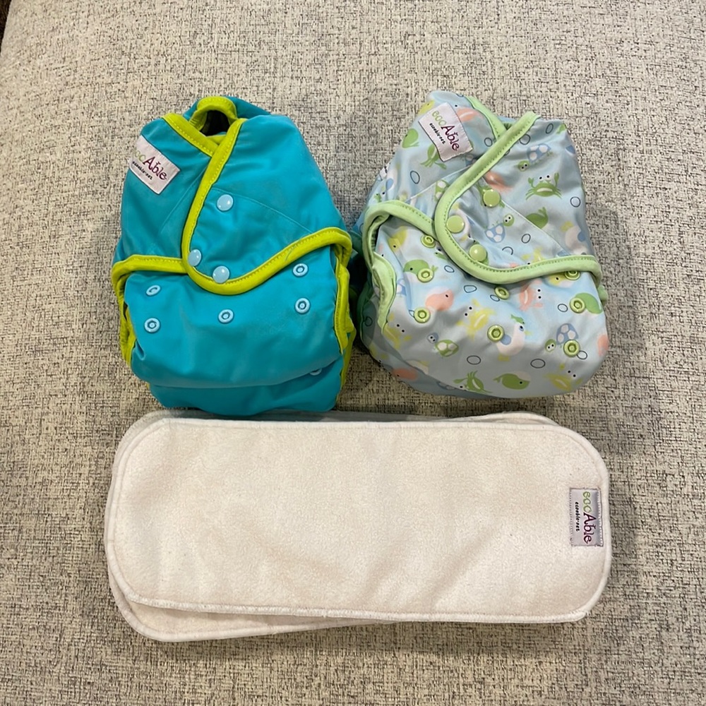 4 Overnight cloth diapers - Barely Used